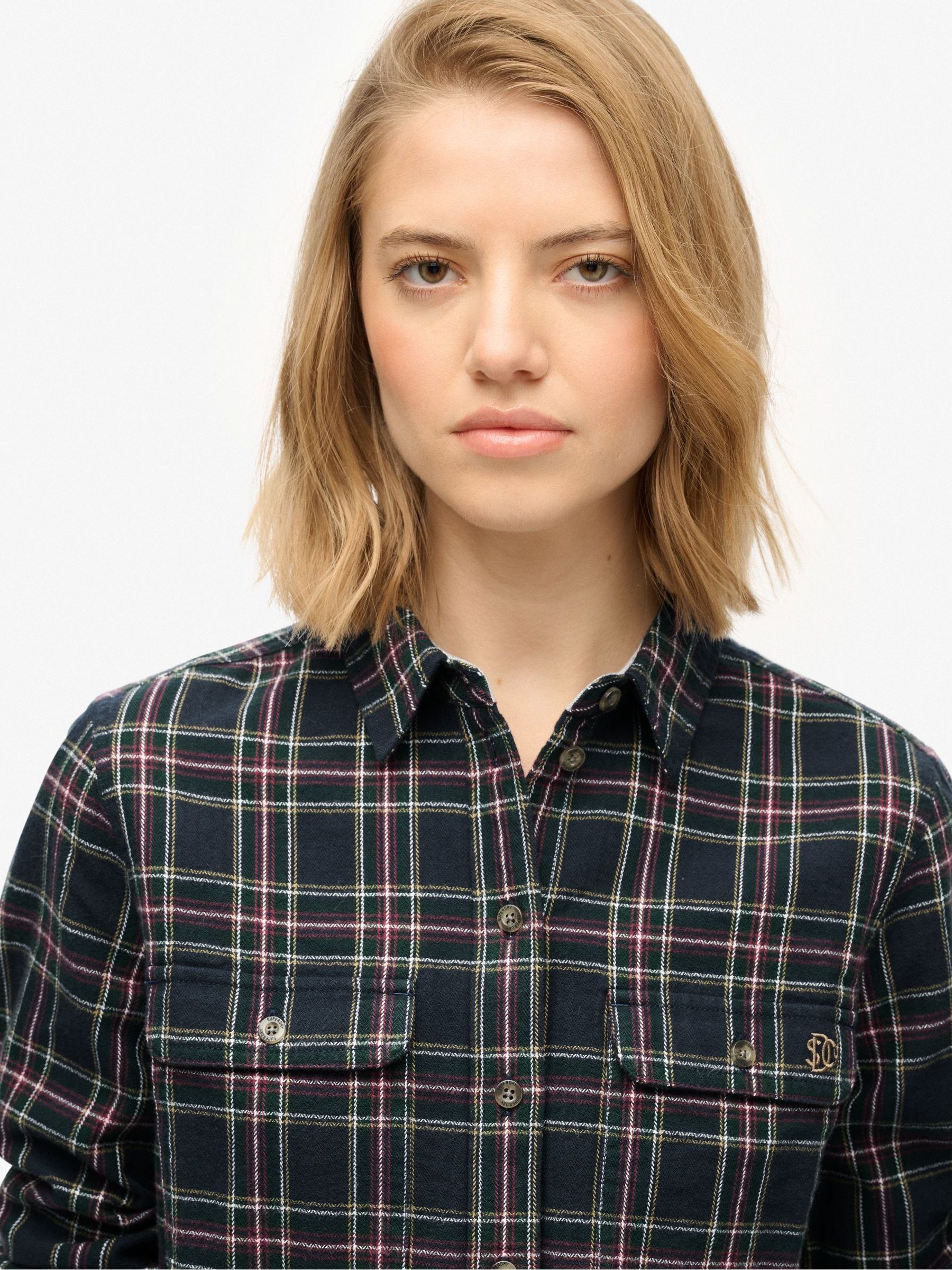 Buy Superdry Blue Lumberjack Check Flannel Shirt from Next USA