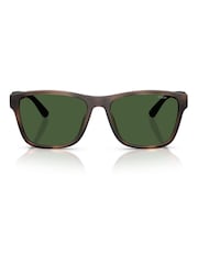 Ralph Lauren Polo Square Brown Sunglasses - Image 1 of 5