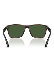 Ralph Lauren Polo Square Brown Sunglasses - Image 3 of 5