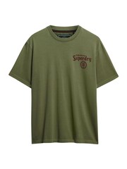 Superdry Light Khaki Green Tokyo Narrative Loose T-Shirt - Image 5 of 6