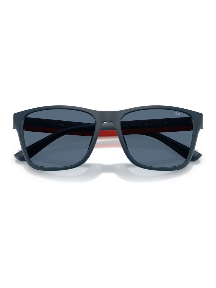 Ralph Lauren Blue Polo Square Sunglasses - Bild 5 von 5