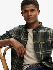 Superdry Green Long Sleeve Cotton Lumberjack Shirt - Image 4 of 7