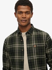 Superdry Green Long Sleeve Cotton Lumberjack Shirt - Image 5 of 7