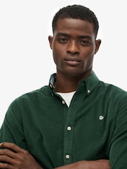 Superdry Green Classic Needle Cord Shirt - Image 4 of 5