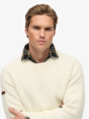 Creme - Superdry Raglan Chunky da Jumper - Imagem 3 de 5