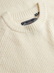 Creme - Superdry Raglan Chunky da Jumper - Imagem 4 de 5