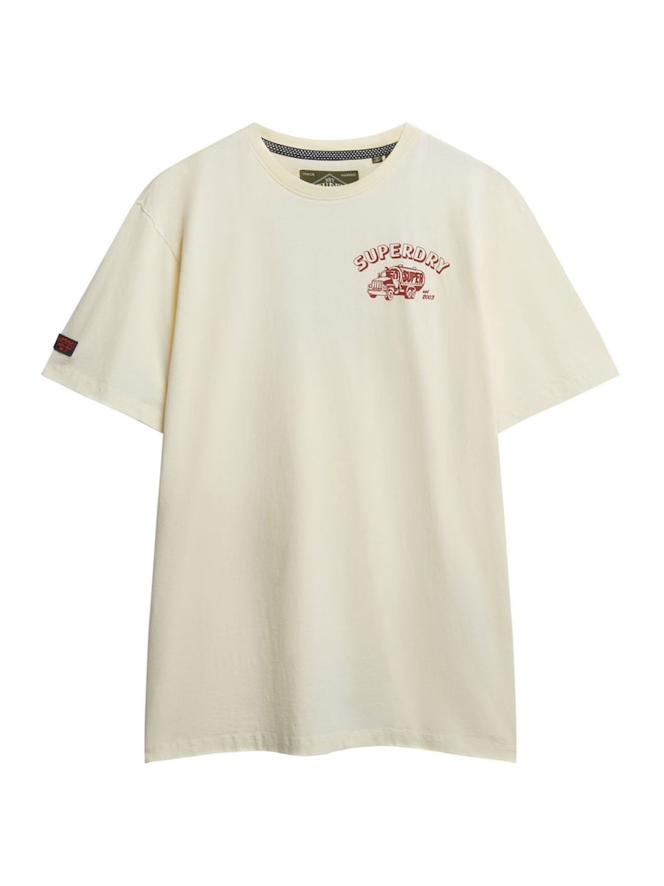 Superdry White Trade Tools Oversized T-Shirt - Image 7 of 7 Superdry White Trade Tools Oversized T-Shirt - Image 7 of 7