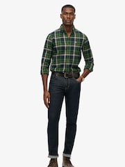 Superdry Peyton Check Navy Long Sleeve Cotton Lumberjack Shirt - Image 2 of 6