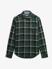 Superdry Peyton Check Navy Long Sleeve Cotton Lumberjack Shirt - Image 5 of 6