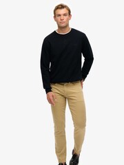 Superdry Black Essential Logo Crew Sweatshirt - Image 2 of 5