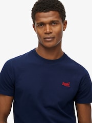 Superdry Atlantic Navy Essential Logo Embroidery T-Shirt - Image 3 of 6