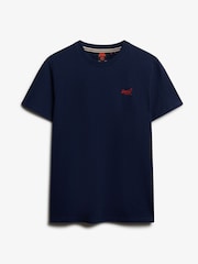 Superdry Atlantic Navy Essential Logo Embroidery T-Shirt - Image 5 of 6