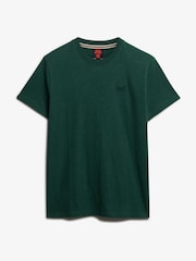 Superdry Dark Green Essential Logo Embroidery T-Shirt - Image 4 of 6