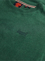 Superdry Dark Green Essential Logo Embroidery T-Shirt - Image 6 of 6