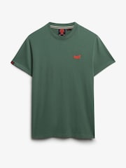 Superdry Green Essential Logo Embroidery T-Shirt - Image 6 of 7
