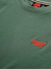 Superdry Green Essential Logo Embroidery T-Shirt - Image 7 of 7
