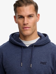 Superdry Heritage Navy Marl New Essential Logo Hoodie - Image 4 of 7