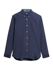 Superdry Blue Classic Needle Cord Shirt - Image 5 of 6