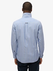 Superdry Blue Classic Oxford 100% Cotton Shirt - Image 3 of 6