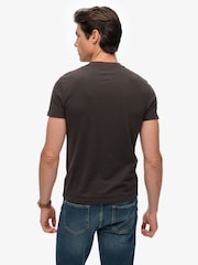 Superdry Brown Essential Short Sleeve Logo T-Shirt - Image 2 of 9