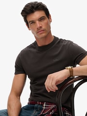 Superdry Brown Essential Short Sleeve Logo T-Shirt - Image 5 of 9