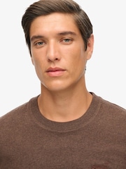 Superdry Brown Essential Short Sleeve Logo T-Shirt - Image 7 of 9