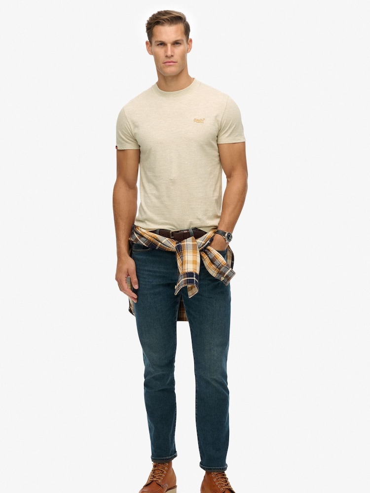 Superdry Natural Essential Short Sleeve Logo T-Shirt - Image 2 of 6