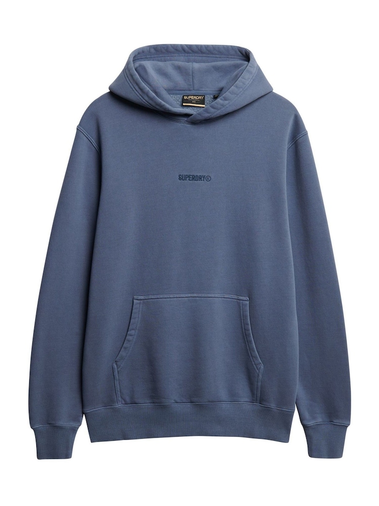 Azul - Superdry Micro Logo Hoodie - Imagem 1 de 2