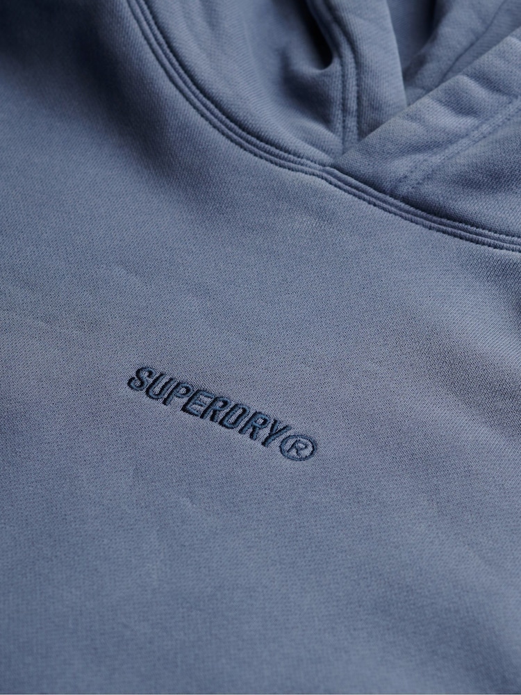 Azul - Superdry Micro Logo Hoodie - Imagem 2 de 2