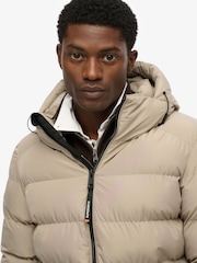 Superdry Natural Hooded Sports Puffer Jacket - Image 5 of 7