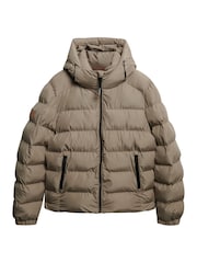 Superdry Natural Hooded Sports Puffer Jacket - Image 6 of 7