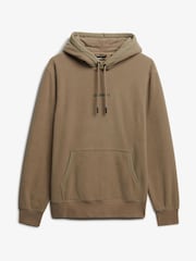 Superdry Natural Micro Logo Fleece Hoodie - Image 1 of 1
