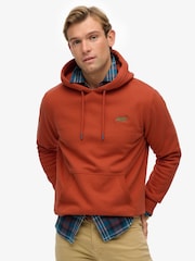 Superdry Brown Essential Loose Fit Logo Hoodie - Image 1 of 7