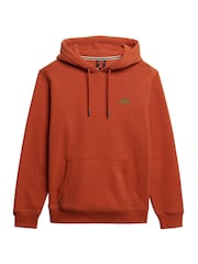 Superdry Brown Essential Loose Fit Logo Hoodie - Image 6 of 7