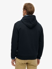 Marinha Eclipse - Superdry capuz Essential Loose Fit com logotipo Hoodie - Imagem 2 de 7