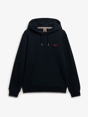 Marinha Eclipse - Superdry capuz Essential Loose Fit com logotipo Hoodie - Imagem 6 de 7