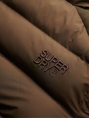 Superdry Brown Sports Puffer Jacket - Image 6 of 7