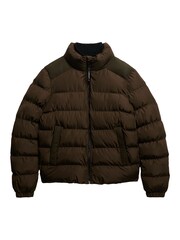 Superdry Brown Sports Puffer Jacket - Image 7 of 7