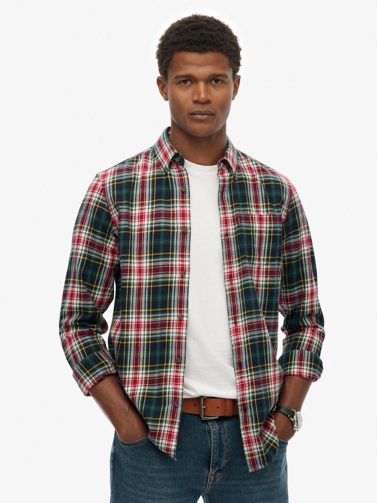 Superdry Green Vintage Check Shirt - Image 1 of 5