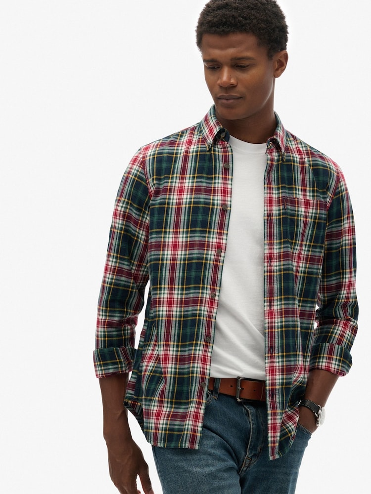 Superdry Green Vintage Check Shirt - Image 2 of 5