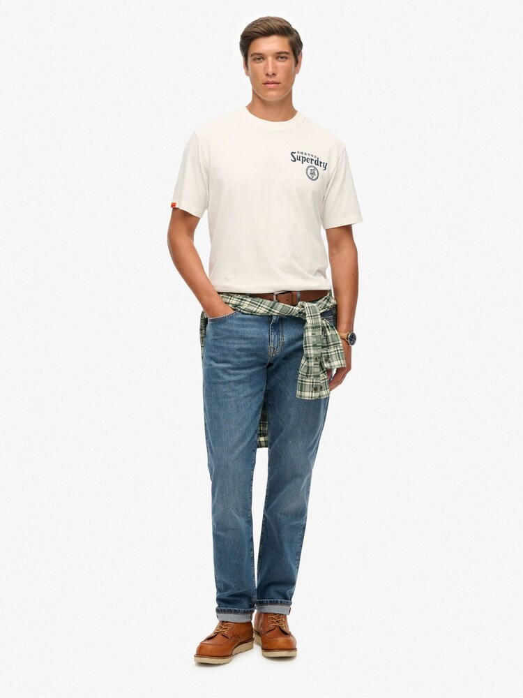 Superdry White Tokyo Narrative Loose T-Shirt - Image 2 of 6 Superdry White Tokyo Narrative Loose T-Shirt - Image 2 of 6
