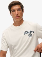 Superdry White Tokyo Narrative Loose T-Shirt - Image 3 of 6