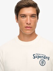 Superdry White Tokyo Narrative Loose T-Shirt - Image 4 of 6
