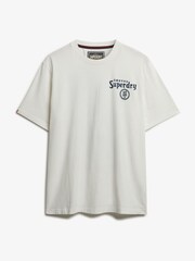 Superdry White Tokyo Narrative Loose T-Shirt - Image 5 of 6