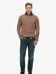 Superdry Brown Wool Blend Jumper - Image 2 of 6