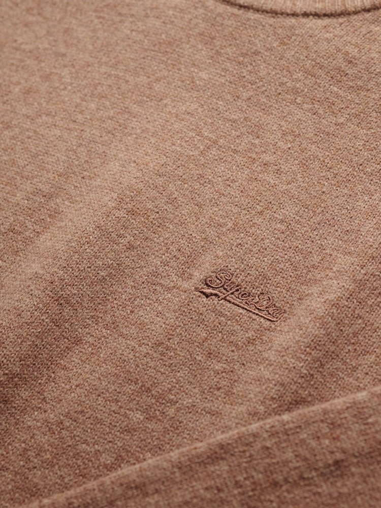 Superdry Brown Wool Blend Jumper - Image 6 of 6