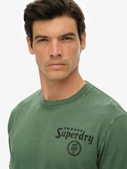 Superdry Green Tokyo Narrative Loose T-Shirt - Image 4 of 6