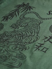 Superdry Green Tokyo Narrative Loose T-Shirt - Image 6 of 6
