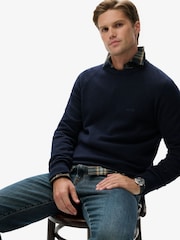 Superdry Blue Wool Blend Jumper - Image 3 of 5
