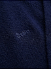 Superdry Mariner Blue Marl Wool Blend Jumper - Image 4 of 4